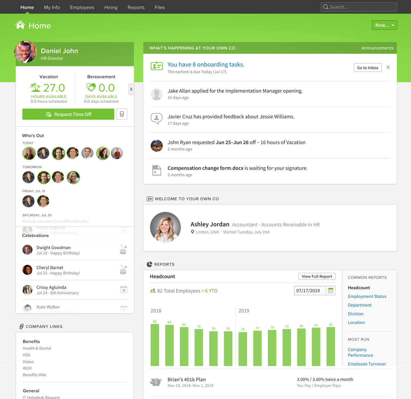 bamboo hr interface